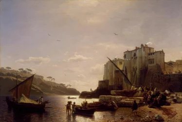 A.Achenbach, Pêcheurs napolitains à Naples